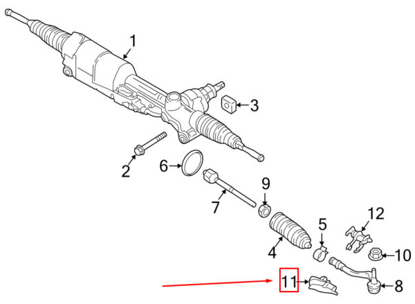 95B615448B - Porsche Macan 95b Steering Transmission Right Duct Element 95B615448B NEW REAL