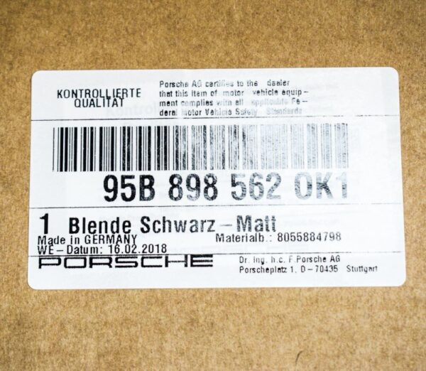 95B898562OK1 - Porsche Macan 95B Front Right Door Lower Molding 95B8988562OK1 New Original