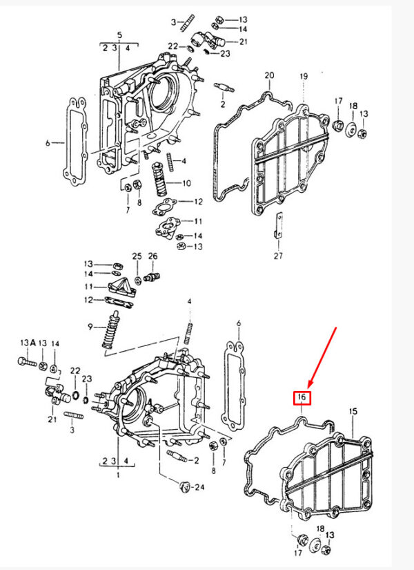 96410518101 - Porsche Carrera 911 993 Control Cover Gasket 96410518101 NEW GENUINE
