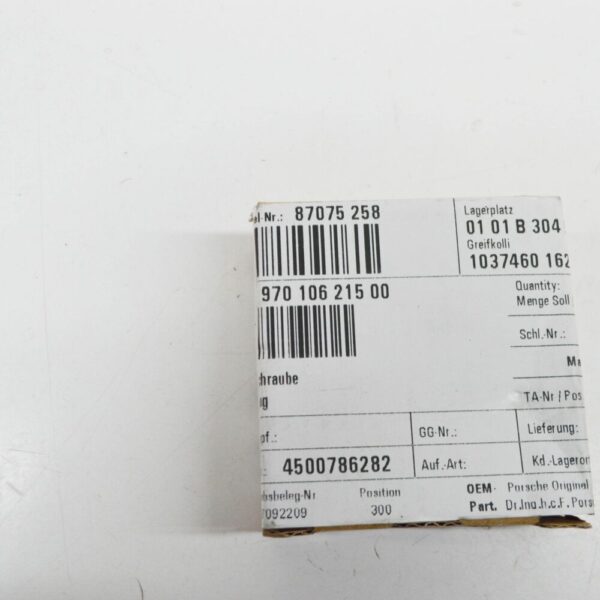 97010621500 - Porsche Panamera 970 Radiator Drain Screw 97010621500 NEW REAL