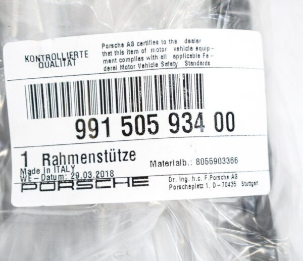 99150593400 - Porsche 911 991 bumper right, support 99150593400, original part