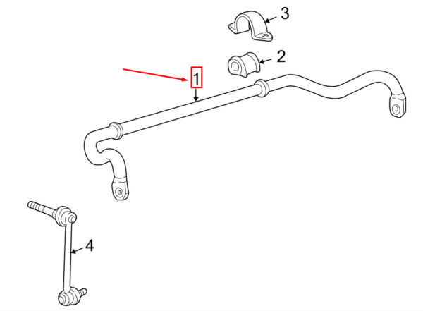 99634370190 - Porsche 911 996 Front Pendulum Bar 99634370190 NEW GENUINE