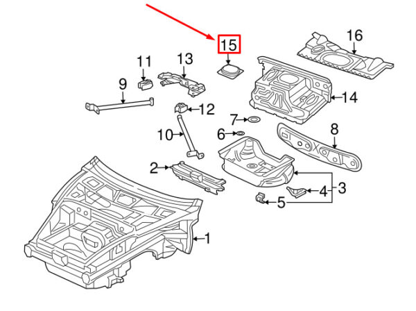 99650447100 - Porsche Carrera 911 996 Firewall Grommet Bottom 99650447100 NEW ORIGINAL