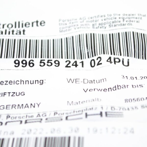 996559241024PU - Porsche 996 C4 C4S ""4"" lettering, silver sticker, 996559241024PU, NEW