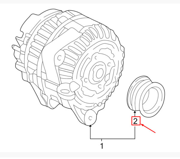99660315156 - Porsche Cayman 987 alternator belt disc 996603156 new original