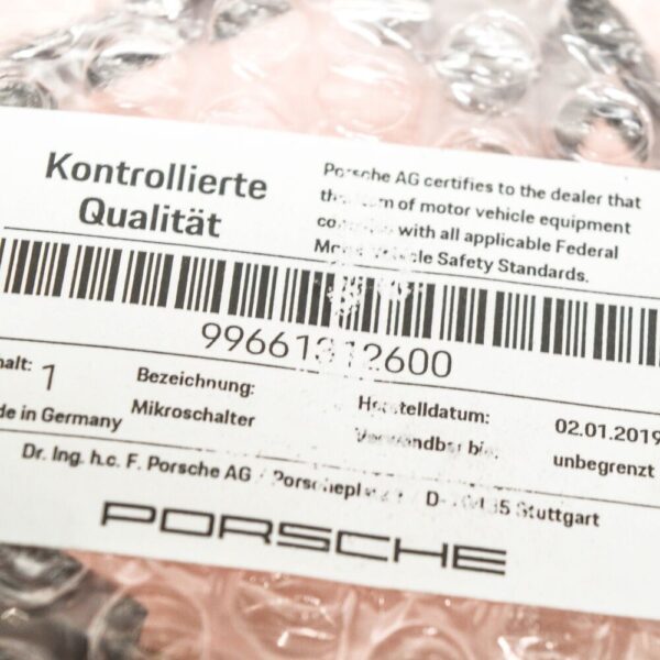 99661312600 - Porsche 996 986 Boxster exterior door handle micro switch right 99661312600 new