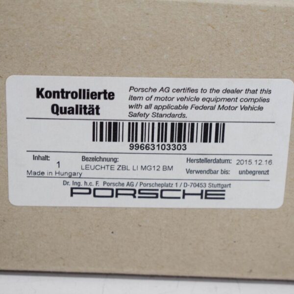 99663103303 - Porsche 911 996 Front Left Indicator 99663103303 NEW REAL