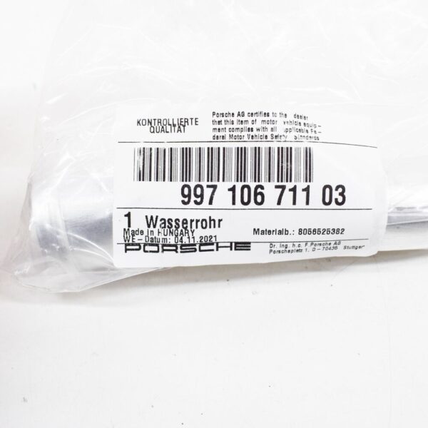 99710671103 - Porsche 911 997 Carrera Feedwater Pipe 99710671103 NEW GENUINE