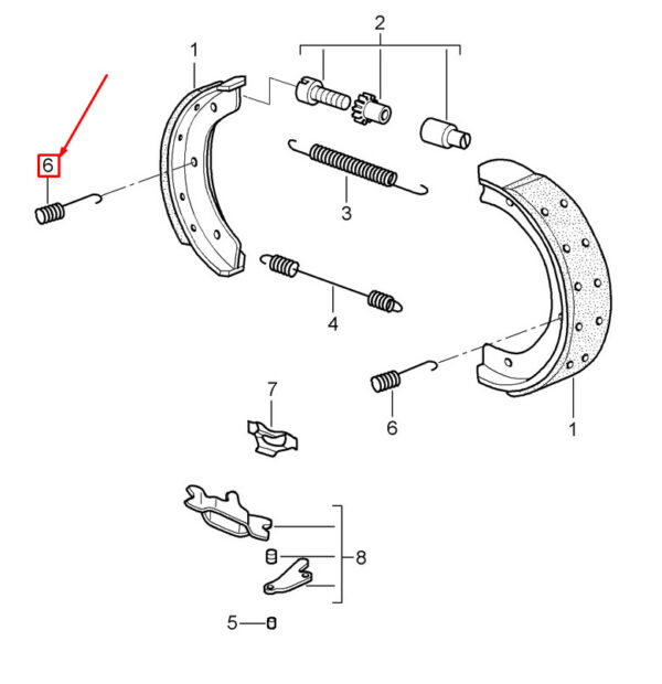 99735274100 - Porsche 911 997 brake jaw pressure spring 99735274100 NEW ORIGINAL