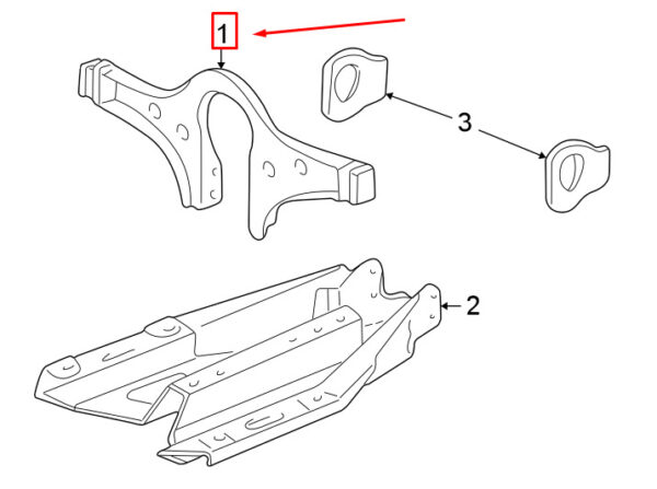 99737503900 - Porsche 911 997 Transmission Mount 99737503900 NEW GENUINE