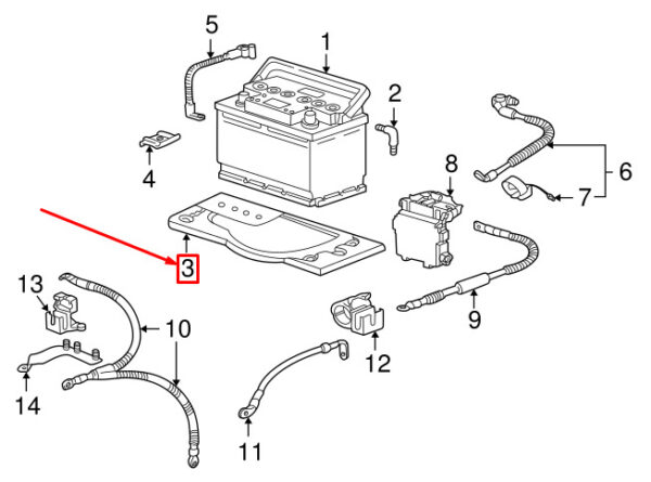 99750415101 - Porsche 911 997 Battery Tray 99750415101 NEW GENUINE