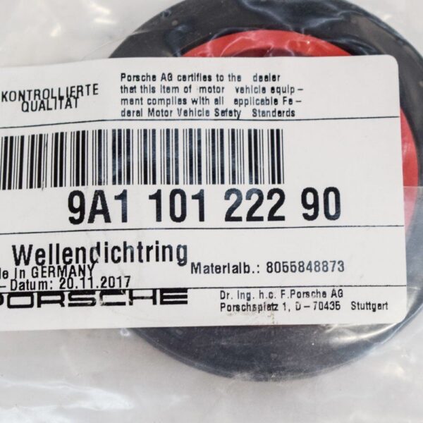 9A110122290 - Porsche 911 991 4.0i GT3 RS engine crankshaft sealing ring 9A110122290 new original
