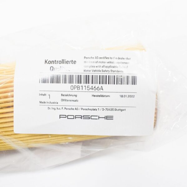 9A110722400 - Porsche Cayman 981 Oil Filter 9A110722400 NEW GENUINE