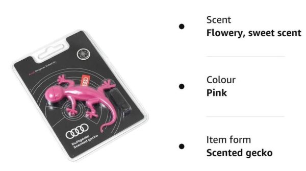 000087009AC - Audi 000087009AC Geco Room Deodorant, Pink, Floral, Sweet Arroma
