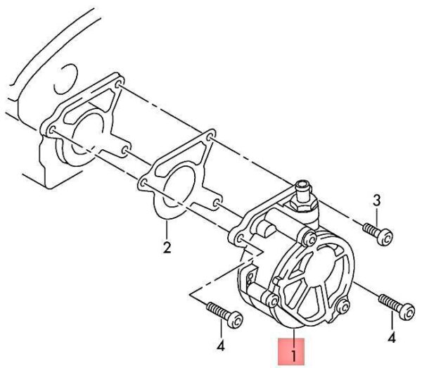 03H145100E - OEM VW Atlas Cross Sport Teramont CA1 CA2 CMC Vacuum Pump 03H145100E