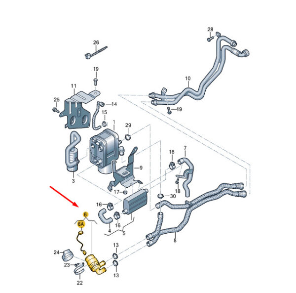 1T0965561A - NEW VW ŠKODA TIGUAN YETI COOLANT PUMP V55 4 CYLINDER 6 CYL ENGINES 1T09655561A