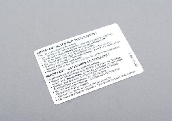 3B0010228A - Vag Sticker for Audi A8 Golf Passat Beetle Jetta 3B0010228A Authentic 3B0010