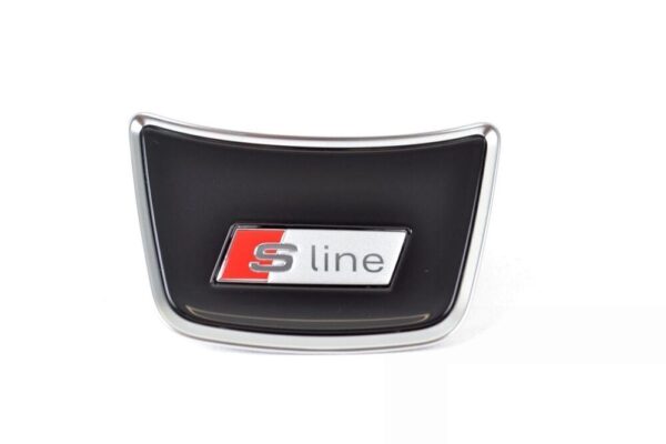 4H0419673AINZ - Audi S Line Medium A1 A6 A7 A8 Genuine Logo Control Cover Emblem 4H0419673AI