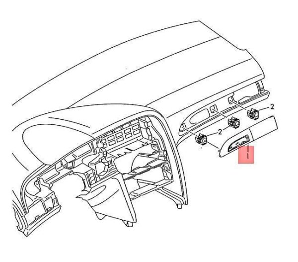4L2853189H3J3 - OEM AUDI Q7 4LB Trim With Emblem Grey Birch Grain 4L2853189H3J3