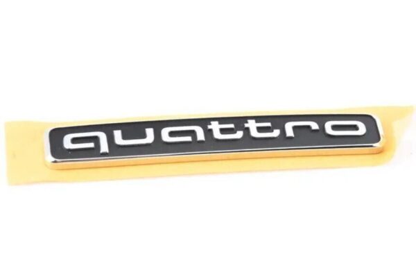 4M08537372ZZ - Audi Q7 16-17 Rear Trunk Cover Emblem "FOUR" Chrome Orig