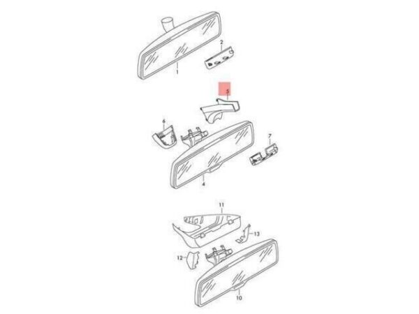 7N0955737B9B9 - VW Satin Black Cover Cap Genuine 7N0955737B9B9