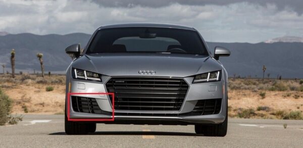 8S08076849B9 - AUDI TT 15-17 FRONT BUMPER LOWER O/S RIGHT TRIM GRILLE ORIGINAL 8S0