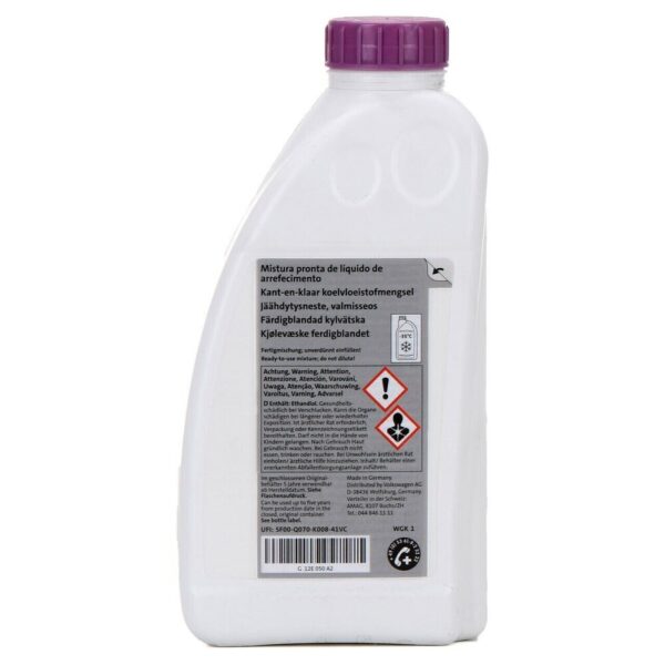 G12E050A2 - Audi VW Radiator Anti-Freeze READY MIX Ready Mix G12 Evo 1L Genuine G12E050A2