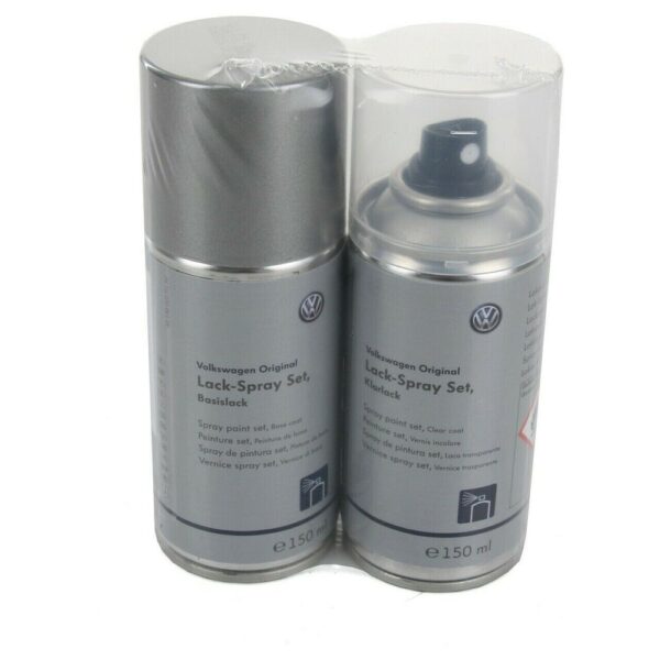 LLS0M6B7W - VW AUDI TUNGSTEN Authentic LB7W Silver Metallic Spray Paint Kit LLS0M6B7W