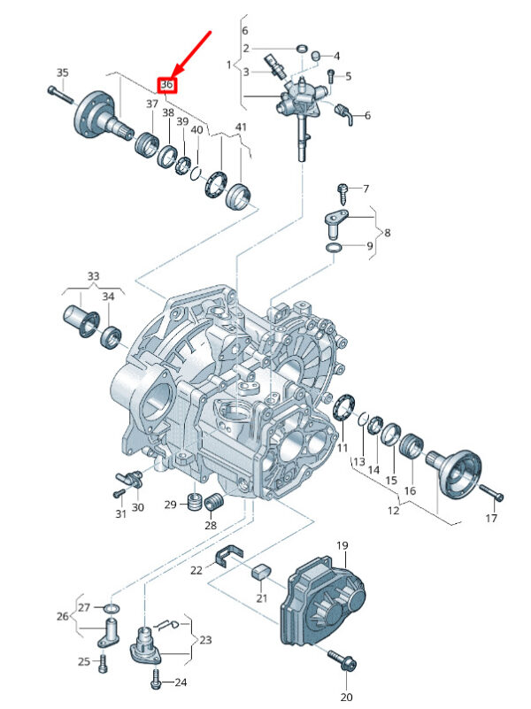 02A409344B - NEW VOLKSWAGEN T-ROC A11 GEARBOX FLANGED SHAFT 02A409344B