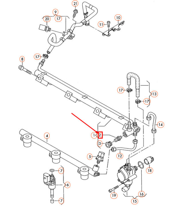 03C103363H - NEW VOLKSWAGEN CC PRESSURE VALVE 03C103363H GENUINE
