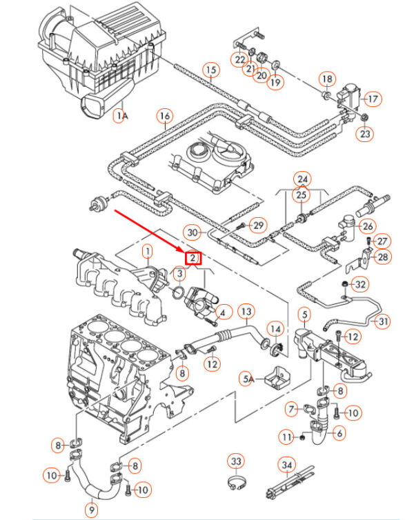 03L128063T - NEW VW BEETLE A5 THROTTLE BODY CONTROLLER LID 03L128063T ORIGINAL