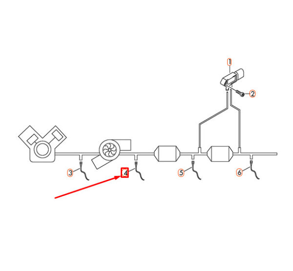 04L906088BL - NEW VOLKSWAGEN GOLF MK7 EXHAUST GAS TEMPERATURE SENSOR 04L906088BL