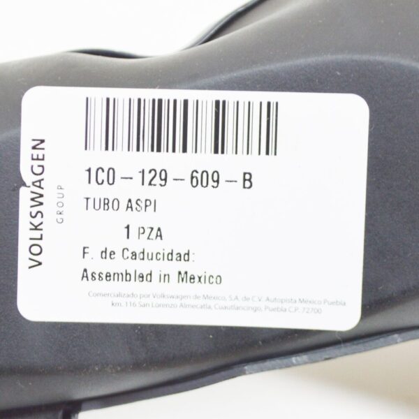 1C0129609B - Volkswagen BEETLE 9C Air Intake Manifure Tube 1C0129609B NEW REAL