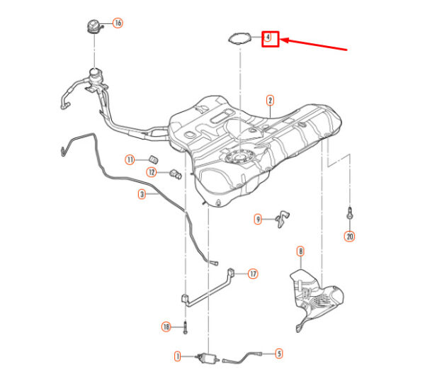1J0201209A - NEW VOLKSWAGEN BEETLE 9C FUEL PUMP TANK SEAL O-RING 1J0201209A OEM