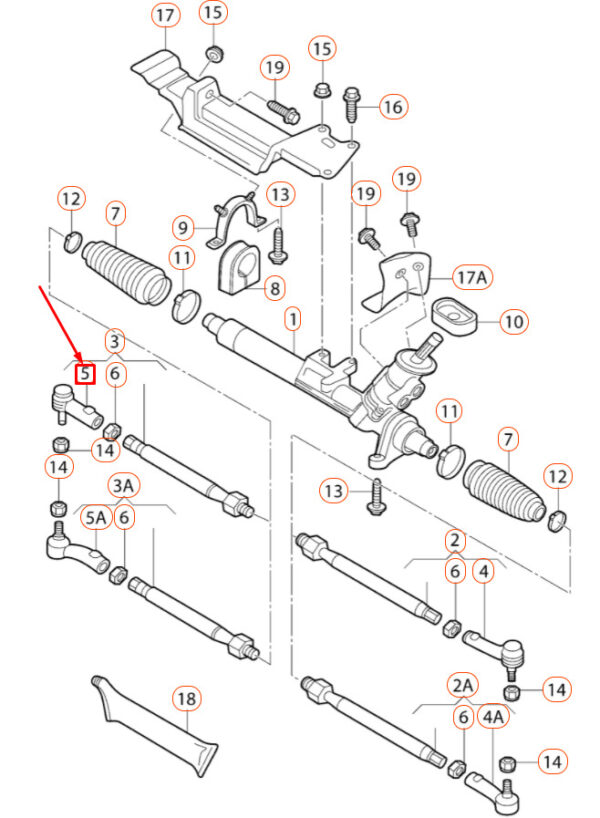 1J0422812B - NEW VOLKSWAGEN BEETLE 9C FRONT RIGHT STEERING TIE ROD END 1J0422812B ORIGINAL