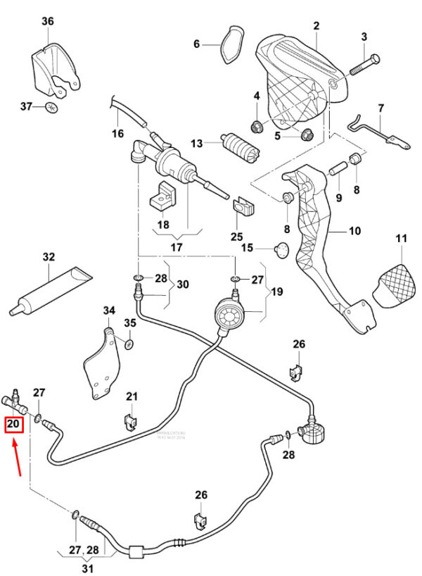 1J0721468E - NEW VOLKSWAGEN GOLF MK5 CLUTCH BLEEDER ASSEMBLY 1J0721468E OEM