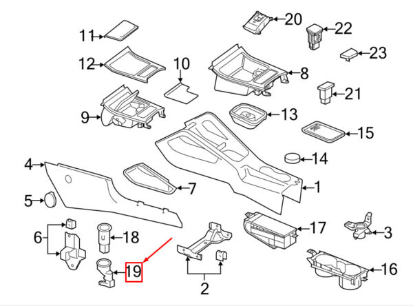 1J0919341G - NEW VW GOLF VI 5K MK6 COVER FOR CIGARETTE LIGHTER SOCKET 1J0919341G ORIGINAL