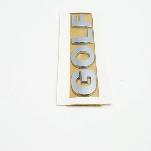 1J6853687 - New Genuine VW GOLF JETTA Rear Trunk Boot Badge Emblem Chrome 1J6853687 739 OEM