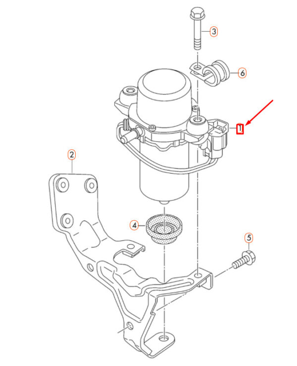 1K0612181B - NEW VOLKSWAGEN JETTA A6 BRAKE ELECTRIC VACUUM PUMP 1K0612181B ORIGINAL