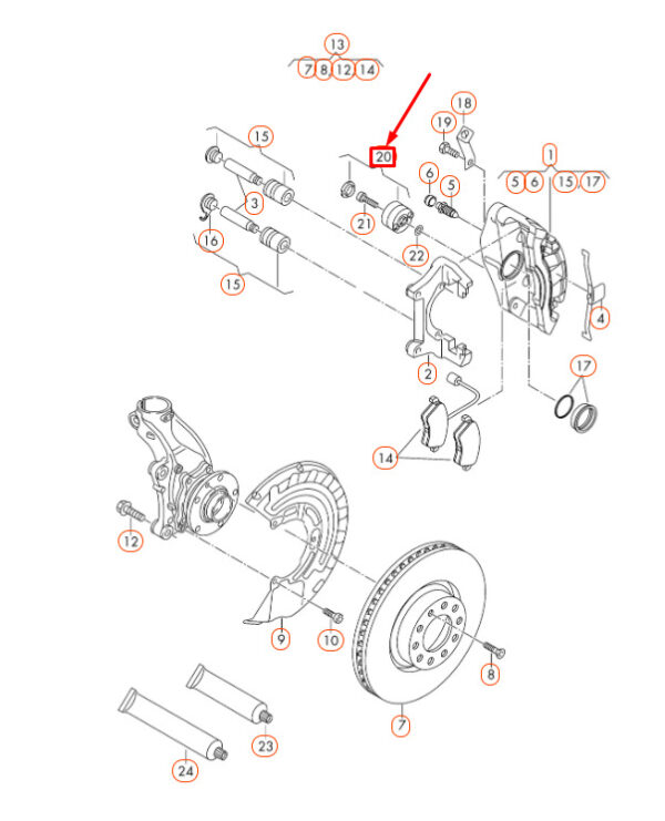 1K0615409 - NEW VW PASSAT B6 FRONT WHEEL BALANCING WEIGHT 1K0615409 GENUINE