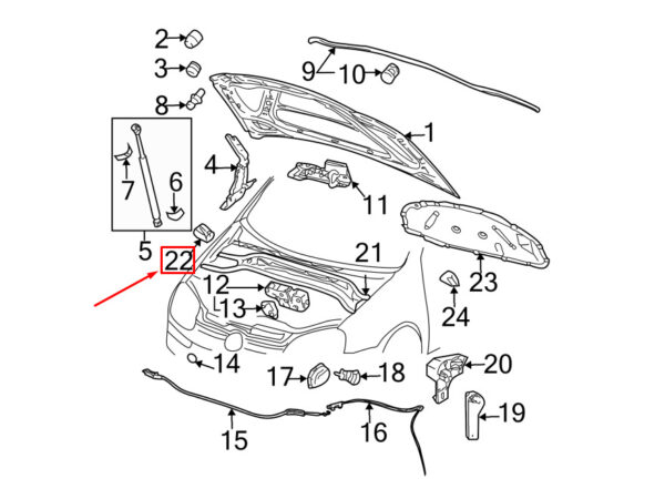 1K0823730B - NEW VW GOLF V 1K MK5 REAR RIGHT BONNET SEAL 1K0823730B ORIGINAL