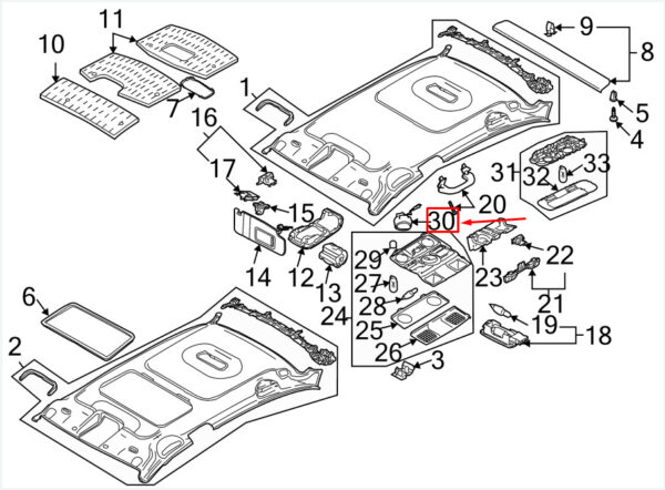 1K0959613C7R3 - NEW VW GOLF VI 5K MK6 SUNROOF SWITCH 1K0959613C7R3 ORIGINAL