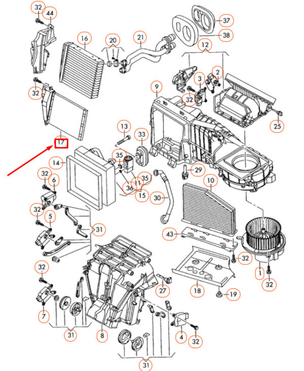 1K0963235E - NEW VOLKSWAGEN JETTA A5 AUXILIARY AIR HEATER ELEMENT 1K0963235E ORIGINAL