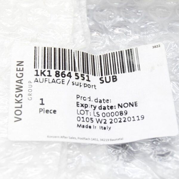 1K1864551SUB - VOLKSWAGEN GOLF MK5 Aluminum Dead Footrest LHD 1K1864551SUB NEW GENUINE
