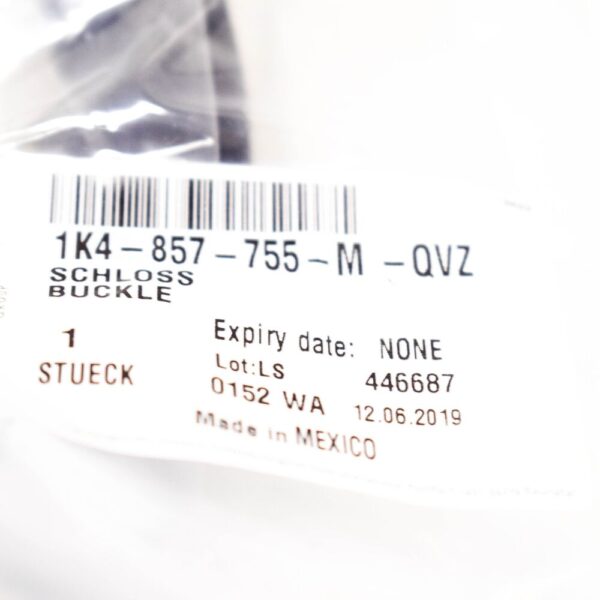 1K4857755MQVZ - NEW VOLKSWAGEN JETTA 1K5 FRONT LEFT SEAT BELT BUCKLE 1K4857755MQVZ