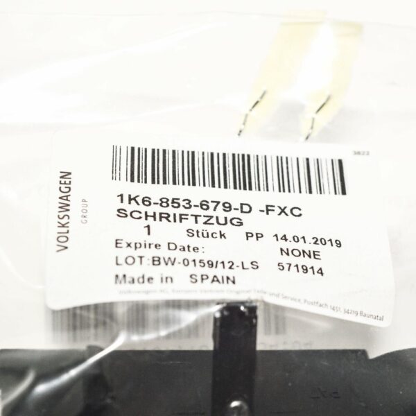 1K6853679DFXC - NEW VOLKSWAGEN GOLF MK6 GTI COOLER GRILLE EMBLEM 1K6853679DFXC OEM