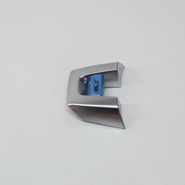 1K8419685BPOP - Genuine VW Golf Passat Chrome Black R-Line Steering Wheel Emblem 1K8419685BPOP