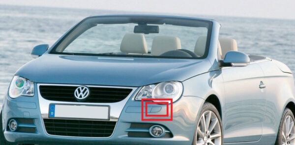 1Q0955109GRU - VW EOS LEFT HEADLIGHT WASHER COVER CAP 1Q0955109GRU NEW