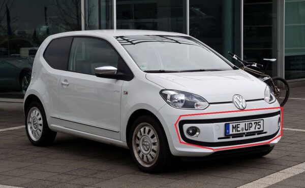 1S0853677E9B9 - New Genuine VW UP!/e-UP! 12-16 Front Bumper Lower Vent Grill Frame 1S0853677E9B9