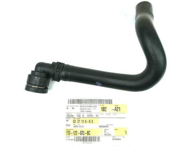 1T0122073BC - NEW VW CADDY TOURAN COOLANT HOSE WITH QUICK RELEASE COUPLING 1T0122073BC